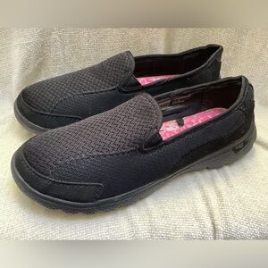 Danskin NOW Slip On Sneaker Shoes-Black-Lightweight-Women 8.5 Medium